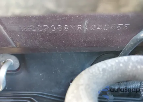 2008 Honda Accord 3.5 Ex-L z USA, uszkodzony, nr VIN 1HGCP368X8A040455